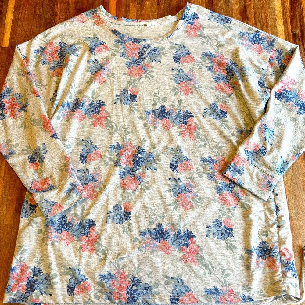 Maurices Floral Long Sleeve Shirt